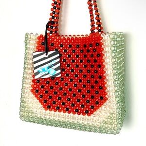 Beaded Watermelon Tote Bag